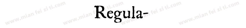 露珠格格体 Regula字体转换